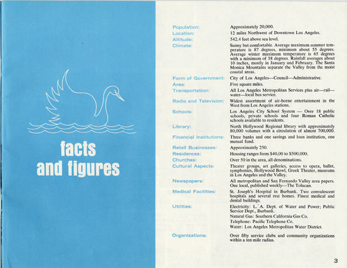 Toluca Lake promotional brochure, circa 1964