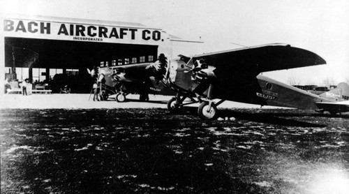 Bach Aircraft at Metropolitan Airport (now called Van Nuys Airport), 1930s