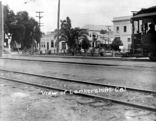 Lankershim Boulevard and Chandler Boulevard, North Hollywood, 1912 ...