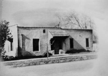 Old adobe house, circa late 1950s