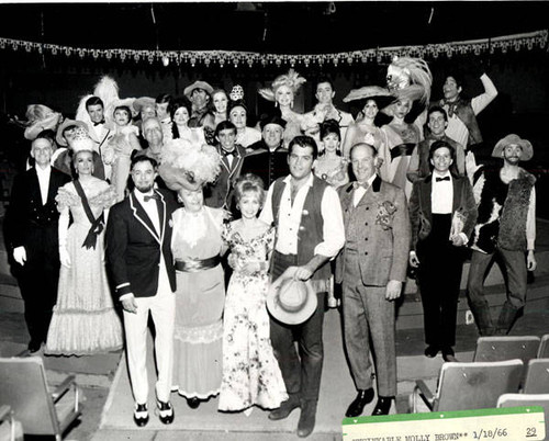 Valley Music Theatre, cast photo, The Unsinkable Molly Brown, Woodland Hills, 1966