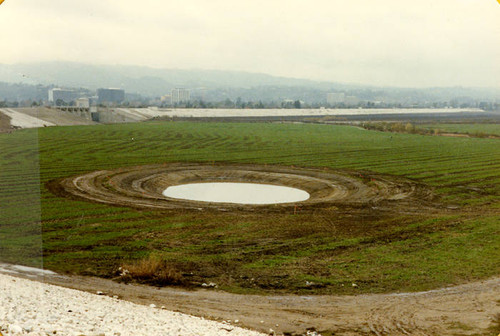 Sepulveda Wildlife Reserve early pond construction, 1980