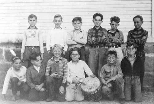 YMCA youth group at Chatsworth Methodist Church, Chatsworth, circa 1938