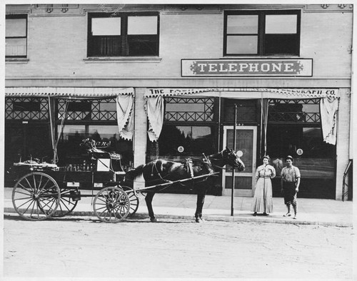 Home Telephone Company office, 1914