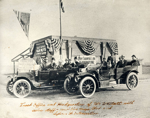 Mr. Whitsett's tract office and headquarters, 1912