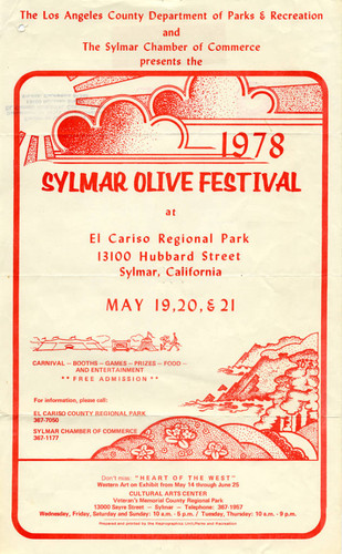 Sylmar Olive Festival, 1978