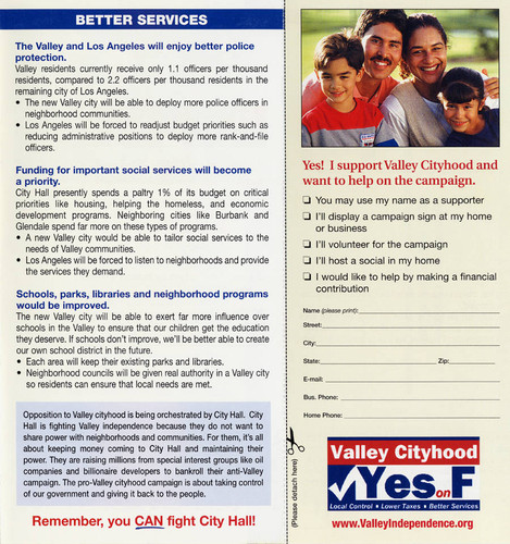 San Fernando Valley Independence Brochure (pages 4 and 5)