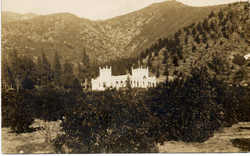 Brand's estate, El Miradero postcard, circa 1908 (front)