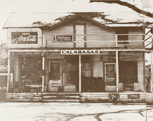 Kramer's grocery store, Calabasas, circa 1930s