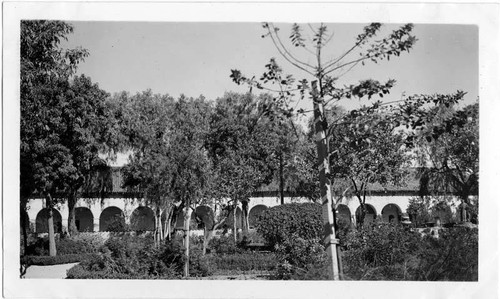 San Fernando Mission from Memory Garden, circa late 1930s