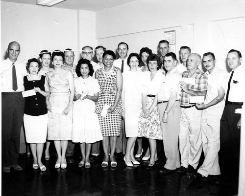 Staff members, Veterans Administration Hospital, Sylmar, 1962