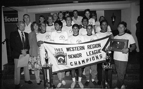 Mission Hills Senior League baseball team, Panorama City, 1985