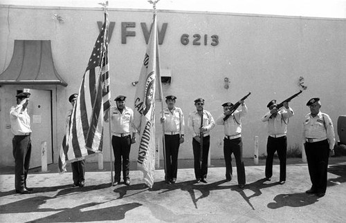 Veterans Burial Squad, Veterans of Foreign Wars, Post 6213, Sylmar, 1982