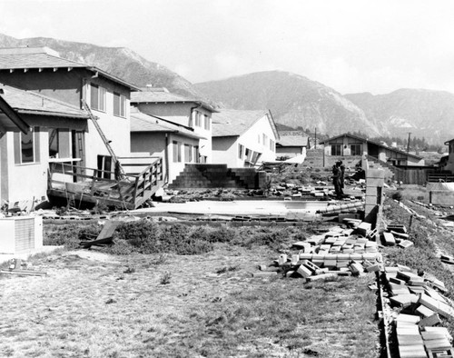 Earthquake damage from Sylmar earthquake, 1971