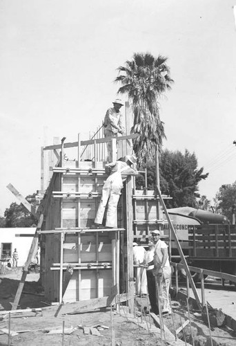 Boy Scouts of America headquarters under construction, 1953