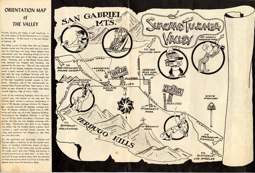 Sunland-Tujunga Valley orientation map