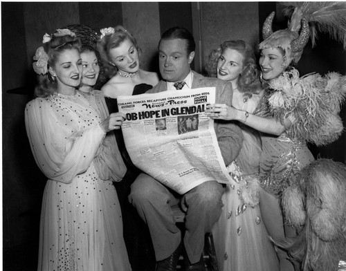 Bob Hope at Warner Bros. Studios, 1946