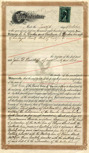 Los Angeles County Deed of Title (page 2)