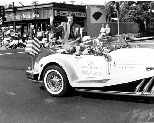 U.S. Congresswoman Bobbi Fiedler in Granada Hills parade