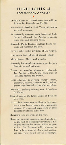 Now is the time to buy a small farm near Los Angeles brochure, 1932