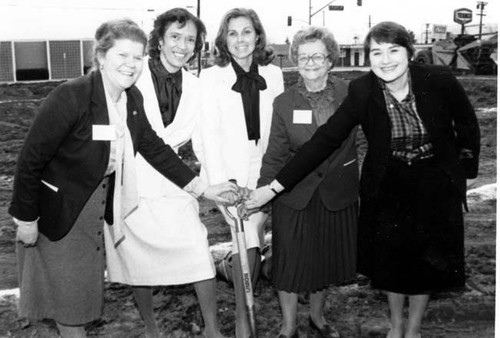 Groundbreaking for North Valley YWCA, San Fernando, 1983