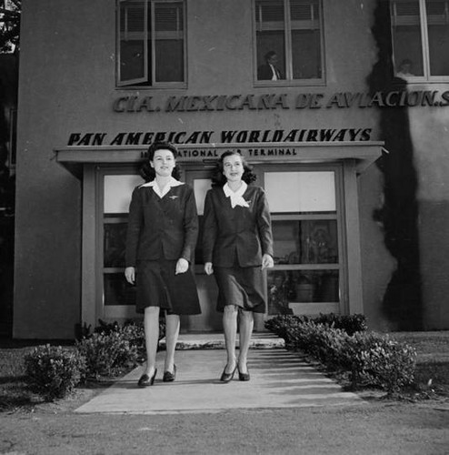 Lockheed Air Terminal employees, late 1940's - early 1950's