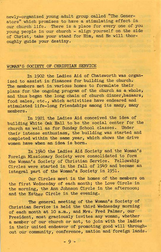 Chatsworth Methodist Church Pioneer Jubilee, 1958 (page 10)