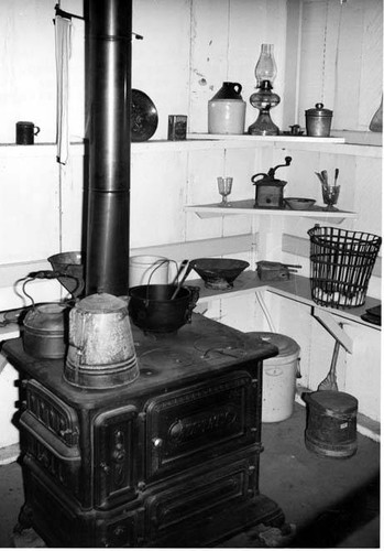 Leonis Adobe kitchen, 1963