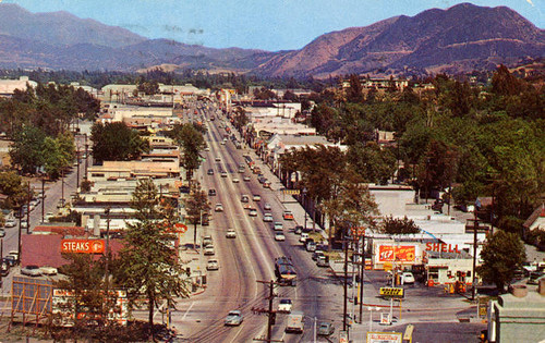 Ventura Boulevard in the 1950s