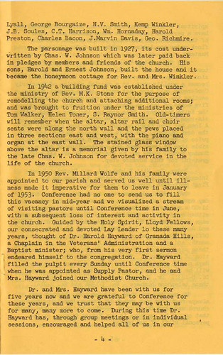 Chatsworth Methodist Church Pioneer Jubilee, 1958 (page 5)