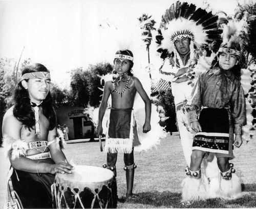 Chief Little Bear and several Fernandeno tribe members