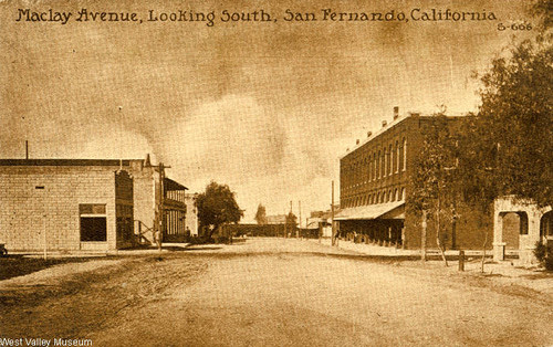 Maclay Avenue, looking south, San Fernando, California, circa, 1908