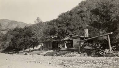 Montrose flood in Blanchard Canyon, 1934