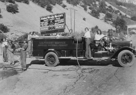 U. S. Forest Service Angeles National Forest truck