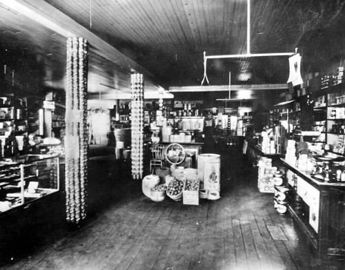 Weddington Bros. store interior. Undated