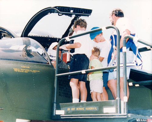 Visitors to the Annual Van Nuys Airport Aviation Expo