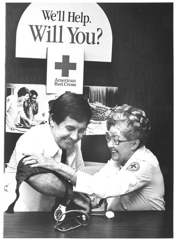 American Red Cross blood drive, Glendale, circa 1970-1975