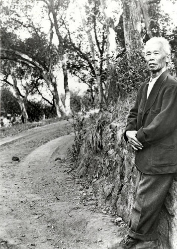 Fred Solomon's Chinese caretaker, Topanga, circa 1920s