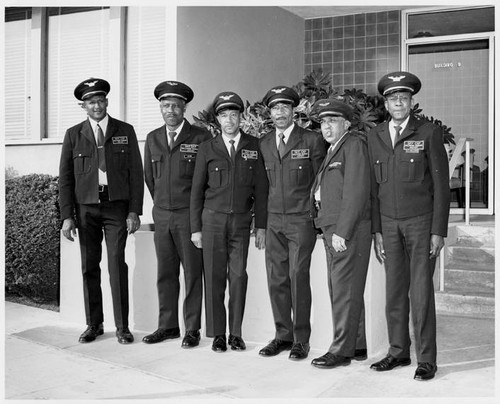 Chester Birt Skycaps, Hollywood–Burbank Airport, Burbank, circa 1967-1978