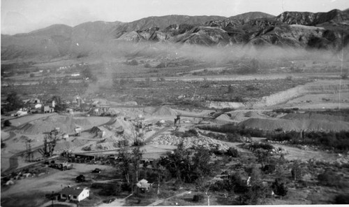 Livingston Rock & Gravel Company gravel mining operation, Sunland, 1950-1959