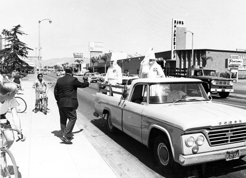 Ku Klux Klan parade, Panorama City, Calif. September 15, 1966