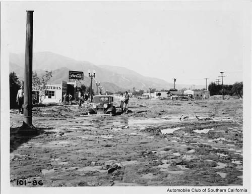 Flood damage, Montrose, 1934