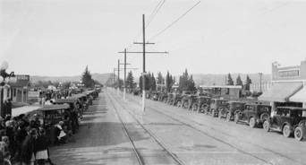 Sherman Way looking west, 1924