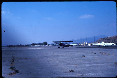 Biplane, Whiteman Airport, Pacoima, circa 1978-1981