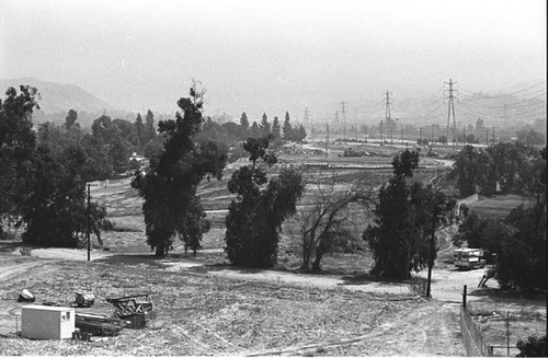 Interstate 210 freeway construction site