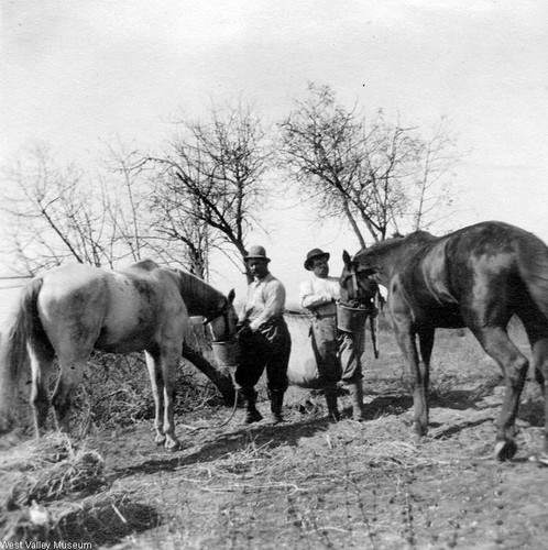 Camping and hunting near Leonis Adobe, 1910