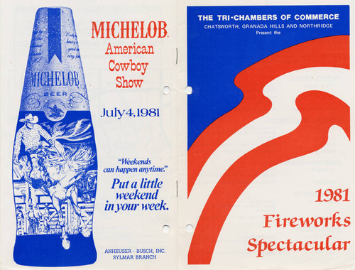 Fireworks Spectacular Program, sponsored by the Tri-Chambers of Commerce, 1981