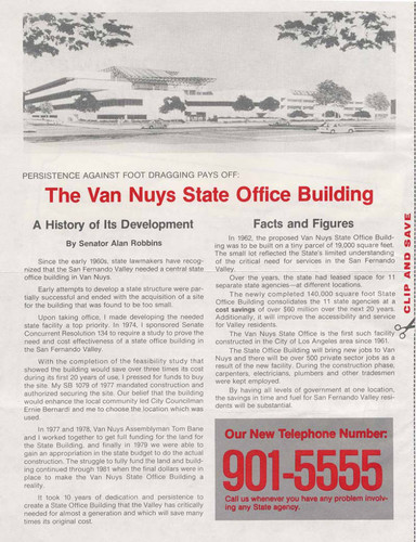 Van Nuys State Building opening, 1982 (side 2)