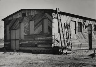 Unfinished and condemed house, Van Nuys, 1938