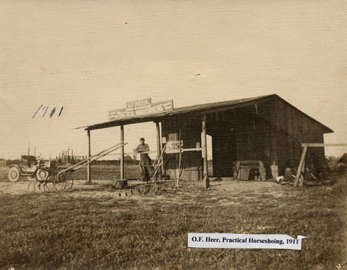 Blacksmith shop, Tujunga, 1911